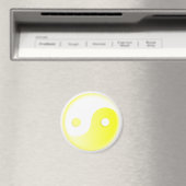 Gloeiende Gele Yin/Yang-symbool Magneet (Insitu (Vaatwasser))