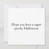 Gloeiende Gelukkige Halloween Pompoen Kaart (Achterkant)