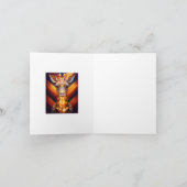 Gloeiende Giraffe op Chevron Kaart (Binnen)