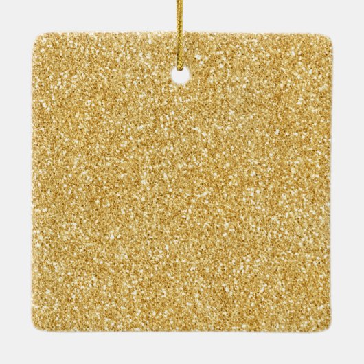 Gloeiende gouden sterren keramisch ornament (Achterkant)