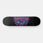 Gloeiende graffiti monsters design persoonlijk skateboard (Horizontaal)