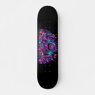 Gloeiende graffiti monsters design persoonlijk skateboard