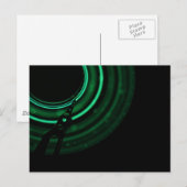 Gloeiende groene mechanica briefkaart (Voorkant / Achterkant)