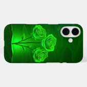 Gloeiende groene Rozen Art Hoesje-Mate iPhone Case (Achterkant (horizontaal))