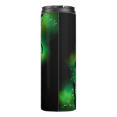 Gloeiende groene vlinders thermosbeker (Achterkant)