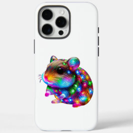 gloeiende hamster iPhone 16 pro max hoesje