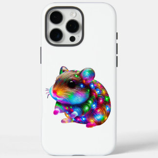 gloeiende hamster iPhone 16 pro max hoesje