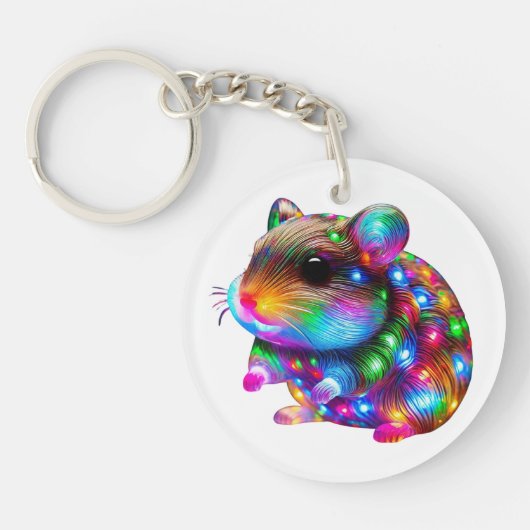 gloeiende hamster sleutelhanger (Voorkant)