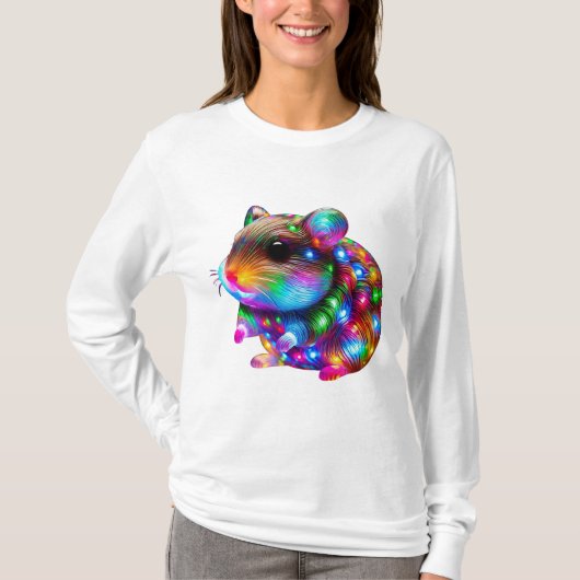 gloeiende hamster t-shirt (Voorkant)