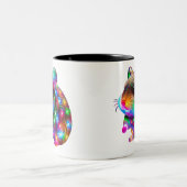 gloeiende hamster tweekleurige koffiemok (Center)