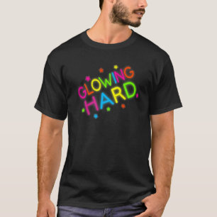 Gloeiende Harde Gloed En Feest 80S Vintage Retro K T-shirt