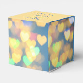 Gloeiende harten bruiloft bedankdoosjes (Achterkant)