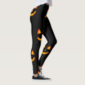 Gloeiende hefboom-o-latroop op zwarte halloween leggings (Rechts)