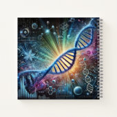 Gloeiende Helix, Chromosomen & Moleculaire Biologi Notitieboek (Achterkant)