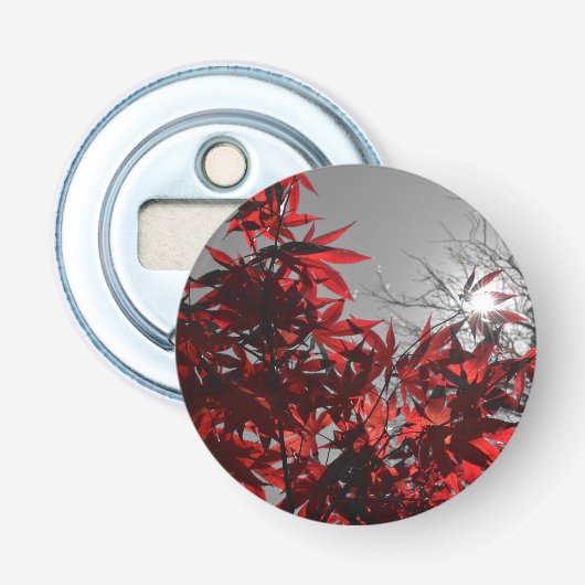 Gloeiende Herbst Button Flesopener (Voorkant)