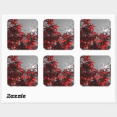 Gloeiende Herbst Vierkante Sticker (Vel)