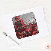 Gloeiende Herbst Vierkante Sticker (Envelop)