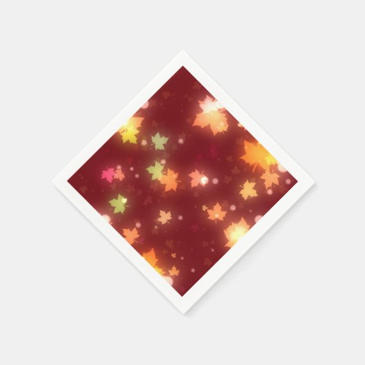 Gloeiende herfst kleurrijke esdoorn bladeren sinaa servet (Hoek)