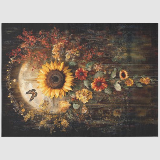 Gloeiende Herfst Tissue Papier (Voorkant)