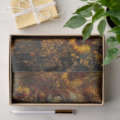 Gloeiende herfst vos collage tissuepapier (Geschenk)