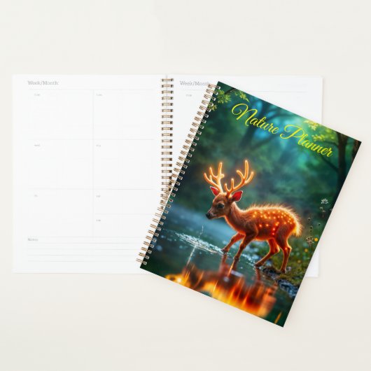 Gloeiende herten magische bos drink stroom planner (Display)