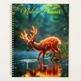 Gloeiende herten magische bos drink stroom planner