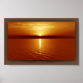 gloeiende honing poster