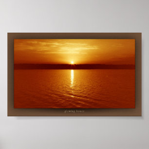 gloeiende honing poster