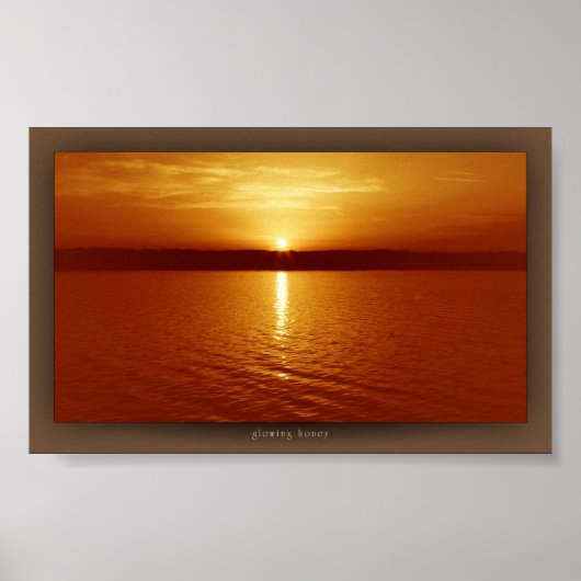 gloeiende honing poster (Voorkant)