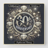 Gloeiende Huldiging: Ontwerp voor 60-jarig jubileu Vierkante Klok (Voorkant)