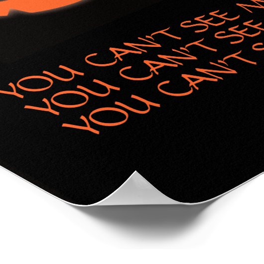 Gloeiende Jack O Lantern Halloween Spooky Design Poster (Hoek)