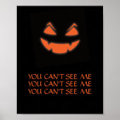 Gloeiende Jack O Lantern Halloween Spooky Design Poster (Voorkant)