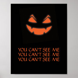 Gloeiende Jack O Lantern Halloween Spooky Design Poster