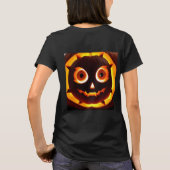 Gloeiende Jack-O'-Lantern Pompoen T-shirt (Achterkant)