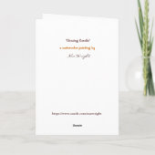 Gloeiende kaartenkaart voor feestdagen kaart (Achterkant)