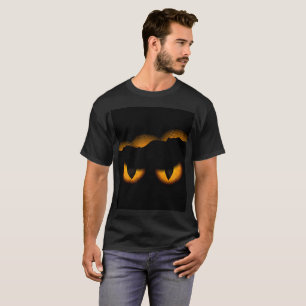 Gloeiende katten ogen t-shirt