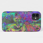 Gloeiende kleuruitbarsting - Blauwgroen & Violet D Case-Mate iPhone Case (Achterkant (horizontaal))