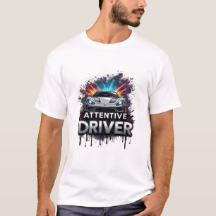 Gloeiende Koplampen Sportauto Snelheid Kunst T-shirt