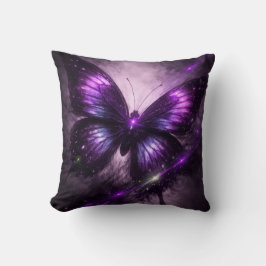 Gloeiende Kosmische Vlinder Decoratie Kussen