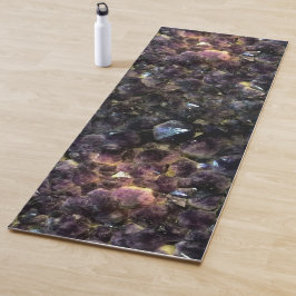 Gloeiende kristalhete kolen yogamat