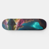 Gloeiende kristallen grot persoonlijk skateboard (Horizontaal)