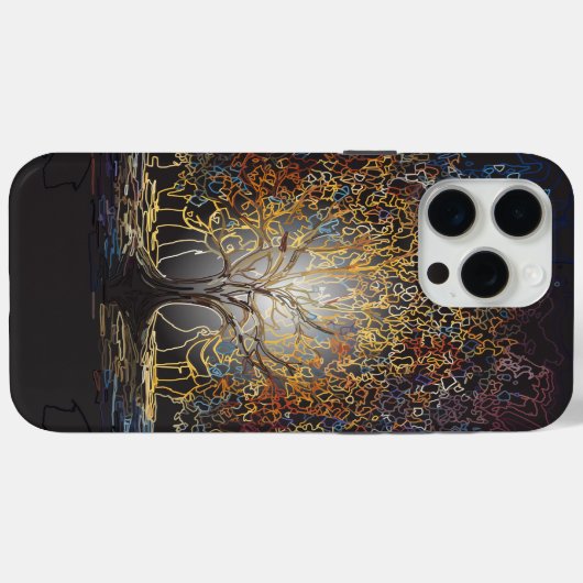 gloeiende levensboom Case-Mate iPhone case (Achterkant (horizontaal))