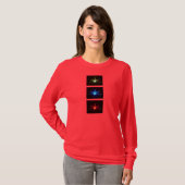 Gloeiende libellen T-Hemden T-shirt (Voorkant volledig)