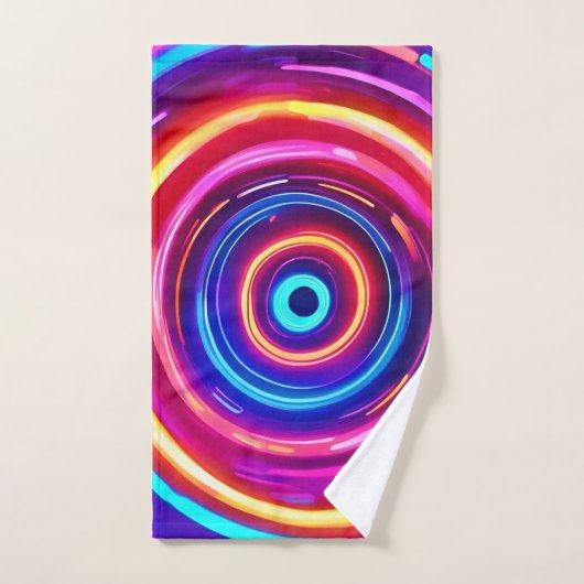 gloeiende lichtwervel bad handdoek (Handdoek)