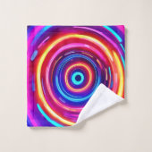 gloeiende lichtwervel bad handdoek (Wasdoekje)