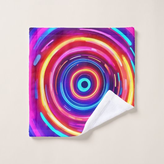 gloeiende lichtwervel bad handdoek (Wasdoekje)