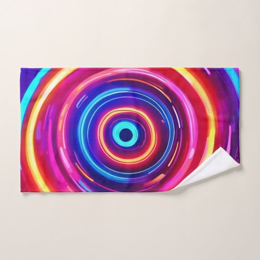 gloeiende lichtwervel bad handdoek (Handdoek)