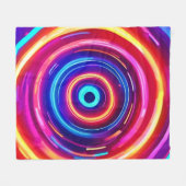 gloeiende lichtwervel fleece deken (Voorkant (Horizontaal))