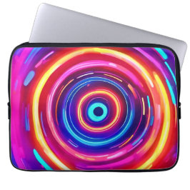 gloeiende lichtwervel laptop sleeve