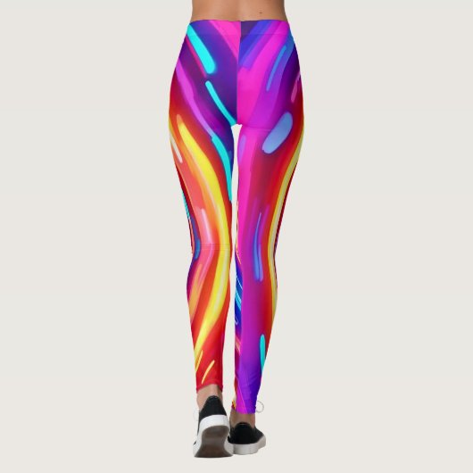 gloeiende lichtwervel leggings (Achterkant)